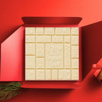Calendrier de l'Avent chocolat blanc Jadis et Gourmande