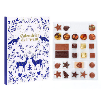 Calendrier de l'Avent Bleu et Or Jadis et Gourmande