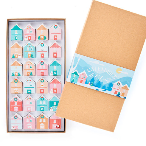 Calendrier Maisonnettes à garnir / Calendriers de l'Avent chocolatier