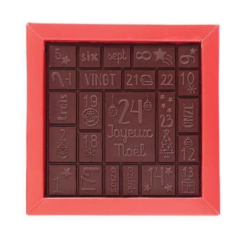 Calendrier de l'Avent chocolat noir Jadis et Gourmande