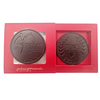 Etui médaille chocolat noir Jadis et Gourmande