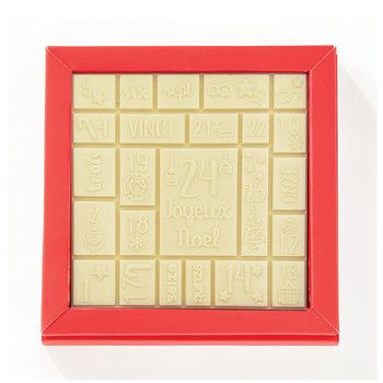 Calendrier de l'Avent chocolat blanc Jadis et Gourmande