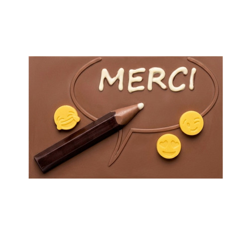 Carte postale avant de partir, chocolat lait / Entreprises et CSE