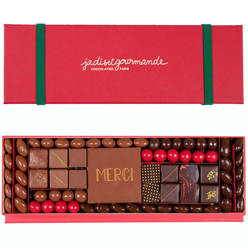 Idées cadeaux chocolat - coffret chocolat merci taille 3