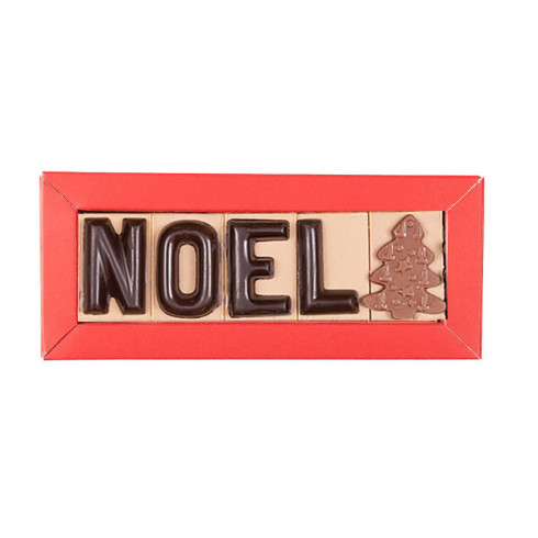 Réglette 5 Lettres NOEL / Boites de chocolats de Noël