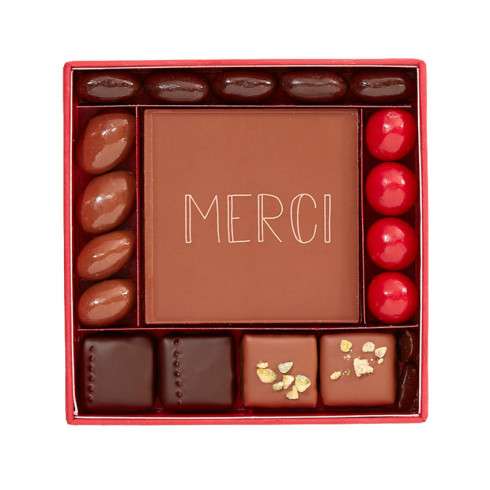 Boite chocolats Merci / Cadeaux d'affaires en chocolat