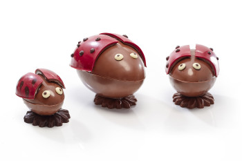 Œuf Coccinelle chocolat de Pâques au lait Jadis et Gourmande