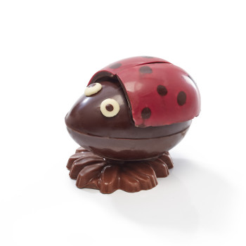Œuf Coccinelle chocolat de Pâques noir Jadis et Gourmande