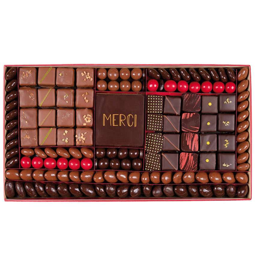 Offrir du chocolat pour remercier - coffret chocolat taille 5