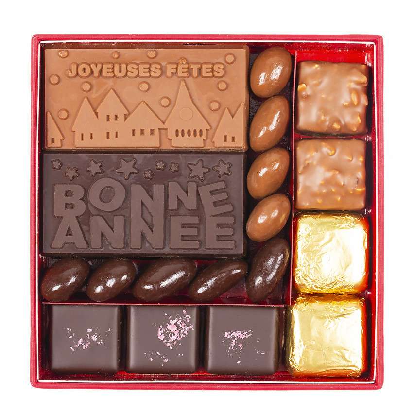 Cadeaux fin d'année chocolat personnalisable