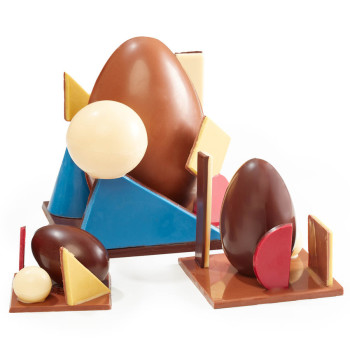 Sculpture N&deg;1, 2 et 3 chocolat lait image 2