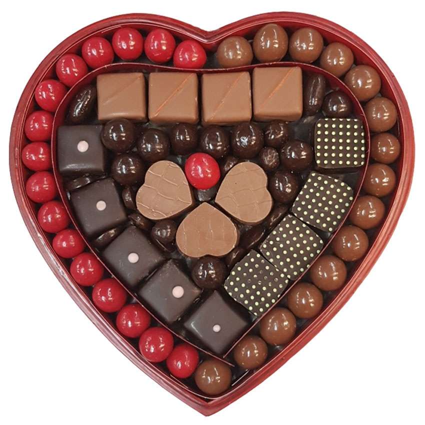 Coffret coeur chocolat Saint Valentin