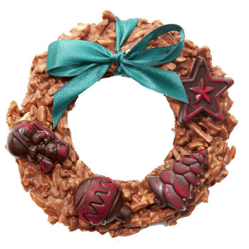 Couronne de Noël croquante - chocolat au lait Jadis et Gourmande