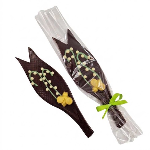 Découpe brin de muguet noir / Livraison de chocolat : délais et coûts