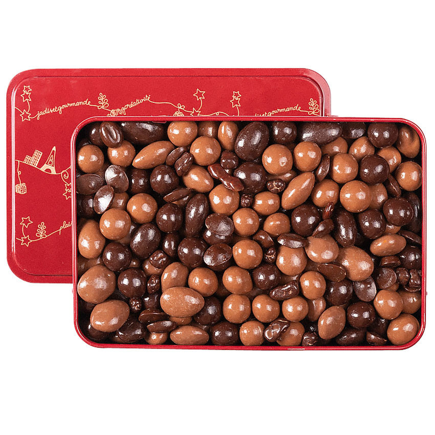 Dragées chocolat boite fer 1 kg