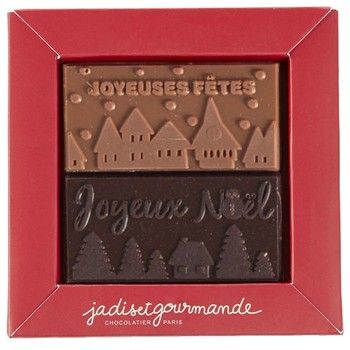 Boite chocolats Noël 4 plaques Jadis et Gourmande