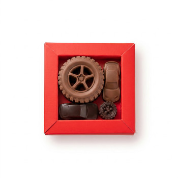 Etui du papa chouette conducteur en chocolat image 1