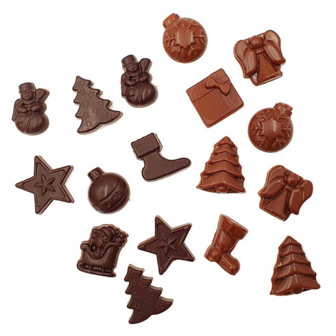 Friture de Noël chocolat noir et lait / Chocolats de l'Avent