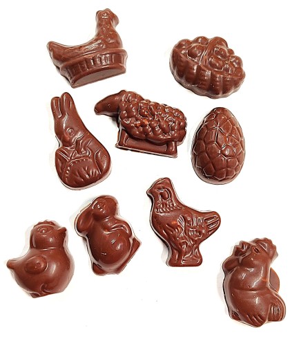 Sachet 180g Fritures Lait fourrées praliné / Fritures de Pâques en chocolat