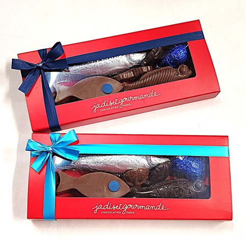 Réglette Banc de Poissons / Coffrets de chocolats de Pâques -20%