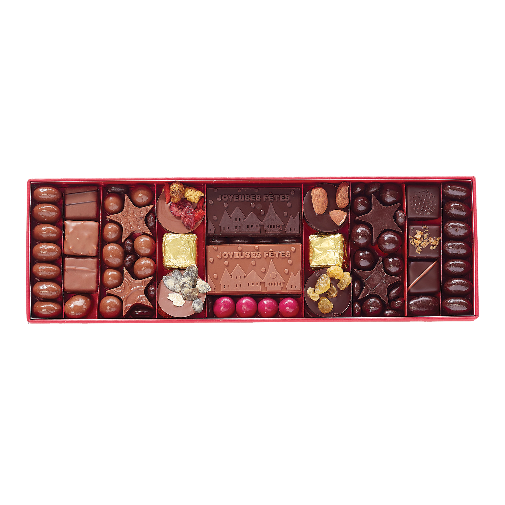Coffret gourmandise assortiment chocolats et confiseries CGACC : Vente de  dragées et de chocolats sur Cadeau et chocolat