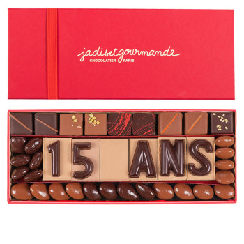 Chocolat Entreprise Anniversaire - 15 ANS Jadis et Gourmande