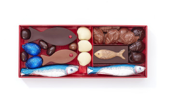 Banc de poissons chocolats de Pâques Taille 2 Jadis et Gourmande