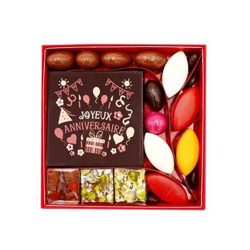 Boîte chocolat Anniversaire été Taille 1 / Fêter un anniversaire