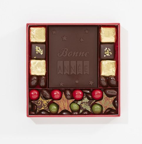 Coffret de chocolats Bonne Année / Cadeaux d'affaires en chocolat
