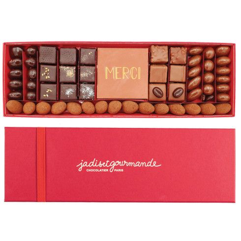 Idées cadeaux chocolat - Coffret chocolat Merci Taille 3 / Remercier