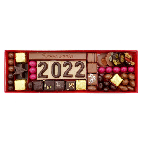 Voeux en chocolat Taille 3 / Le Nouvel An