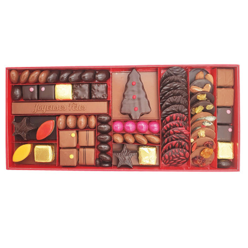 Boite chocolat cadeau Noël T4 / Boites de chocolats de Noël