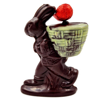 Lapin de Pâques en chocolat noir Jadis et Gourmande