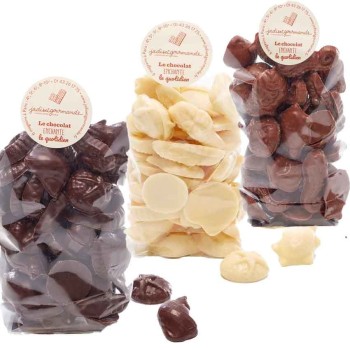 Fritures Pâques noir, lait & blanc, Sachet 200g au choix Jadis et Gourmande