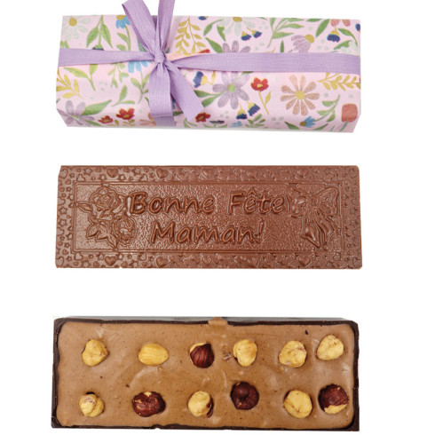 Lingot fête des mères praliné et chocolat lait / Chocolats Fête des mères