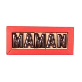 Message Maman en chocolat Jadis et Gourmande