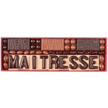 Message en chocolat "Merci Maitresse" Jadis et Gourmande