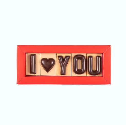 5 lettres en chocolat - surprise chocolat unique ! / Chocolat Saint-Valentin