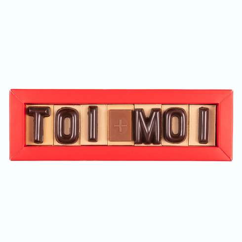 7 lettres en chocolat praliné & gianduja / Accueil