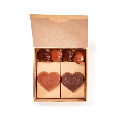 Mini Boite 2 Cœurs / Chocolat Saint-Valentin
