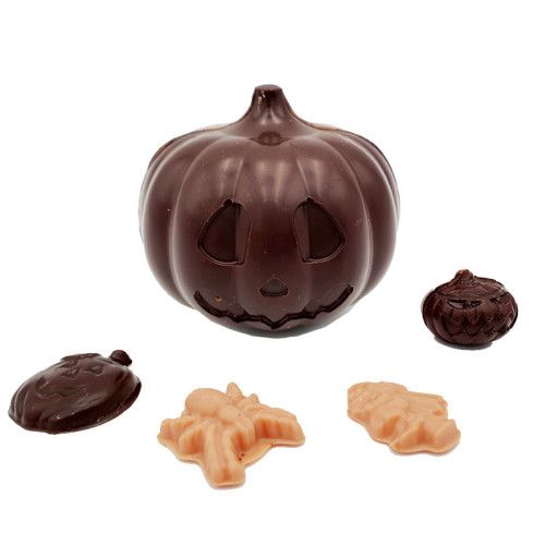 Citrouille petit modèle chocolat noir / Chocolats pour Halloween