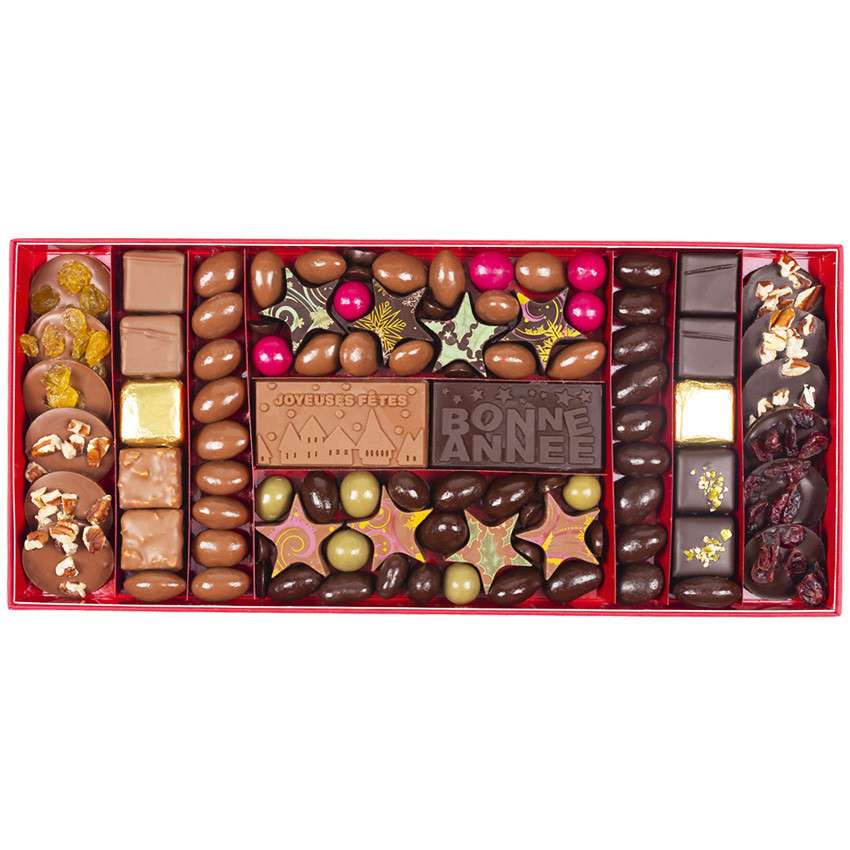 Coffret cadeau chocolat fin année