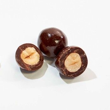 Noisettes enrobées de chocolat noir - dragées chocolat Jadis et Gourmande