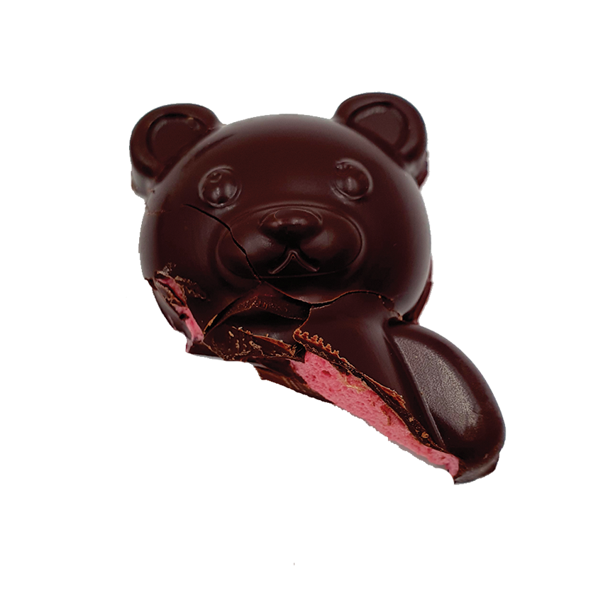 Ourson guimauve chocolat (étui de 9 nounours guimauve)