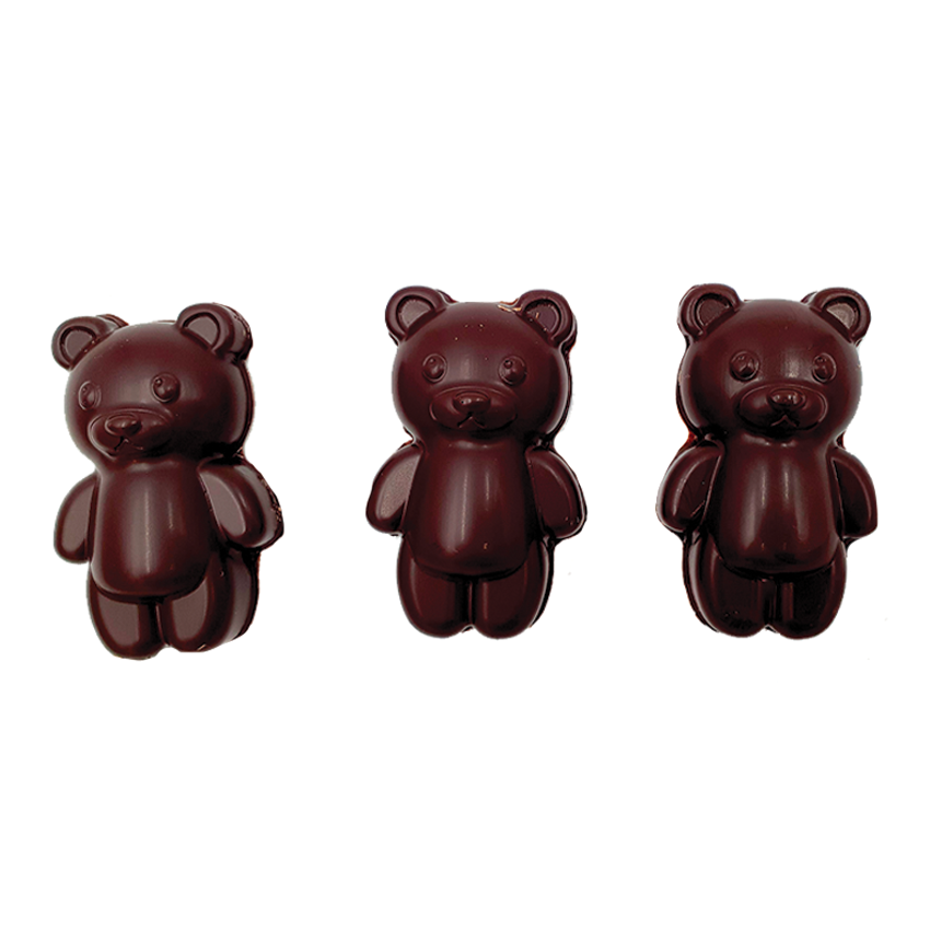 Nounours en guimauve au chocolat noir – Ma boutique