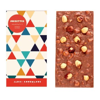 Tablette chocolat au lait noisettes Jadis et Gourmande