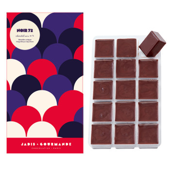 Tablette de chocolat noir 72 % Jadis et Gourmande