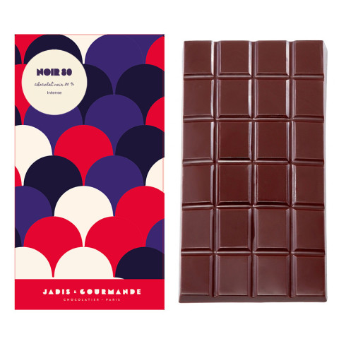 Tablette de chocolat noir 80 % / Les tablettes de chocolat