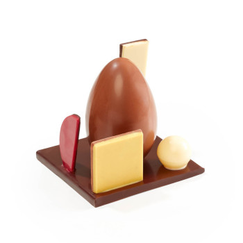 Sculpture N&deg;1, 2 et 3 chocolat lait image 4