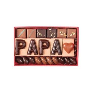 Message le plus beau Papa en chocolat Jadis et Gourmande
